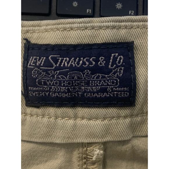 Levi's Men's High Rise Straight Leg Chino Pant Flat Front Tan Size 38/31 - Picture 3 of 4